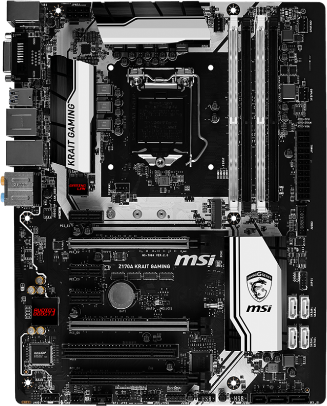 Msi Z170a Krait Gaming Motherboard Specifications On Motherboarddb
